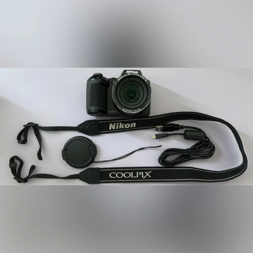 Nikon COOLPIX Black Camera with 21x Zoom. Brand new, never used.